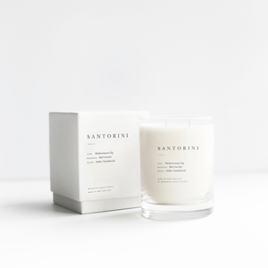 Brooklyn Candle Studio scented candle Santorini series Escapist. Hand poured with 100% soy wax. By Native