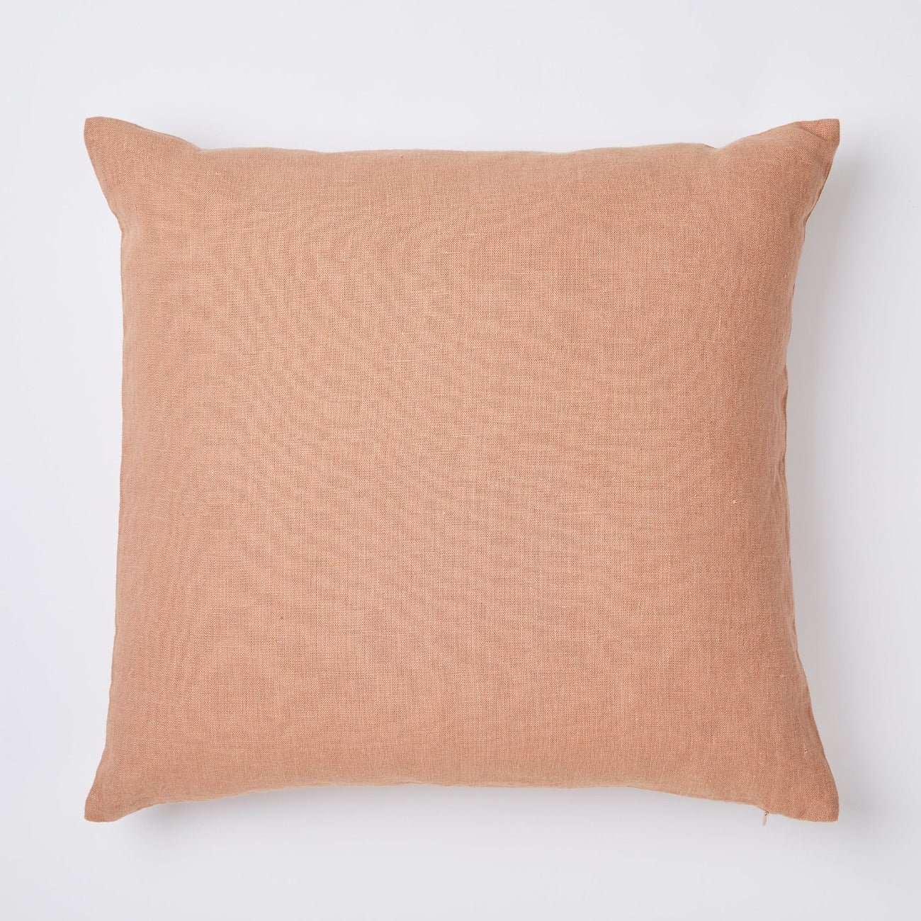 Linen cushion color canyon clay