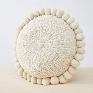 Salta Pom Pom Cushion Large - By Native