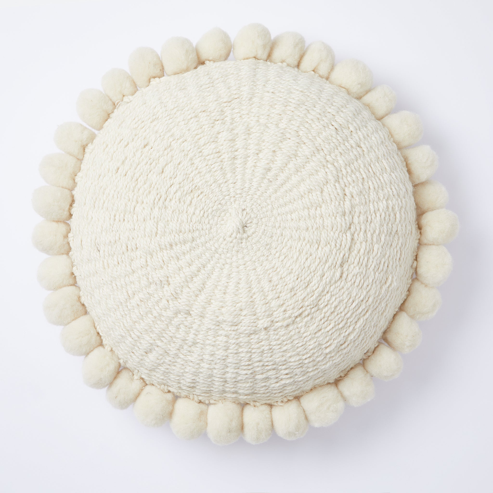 Salta Pom Pom Cushion Round, Large - By Native