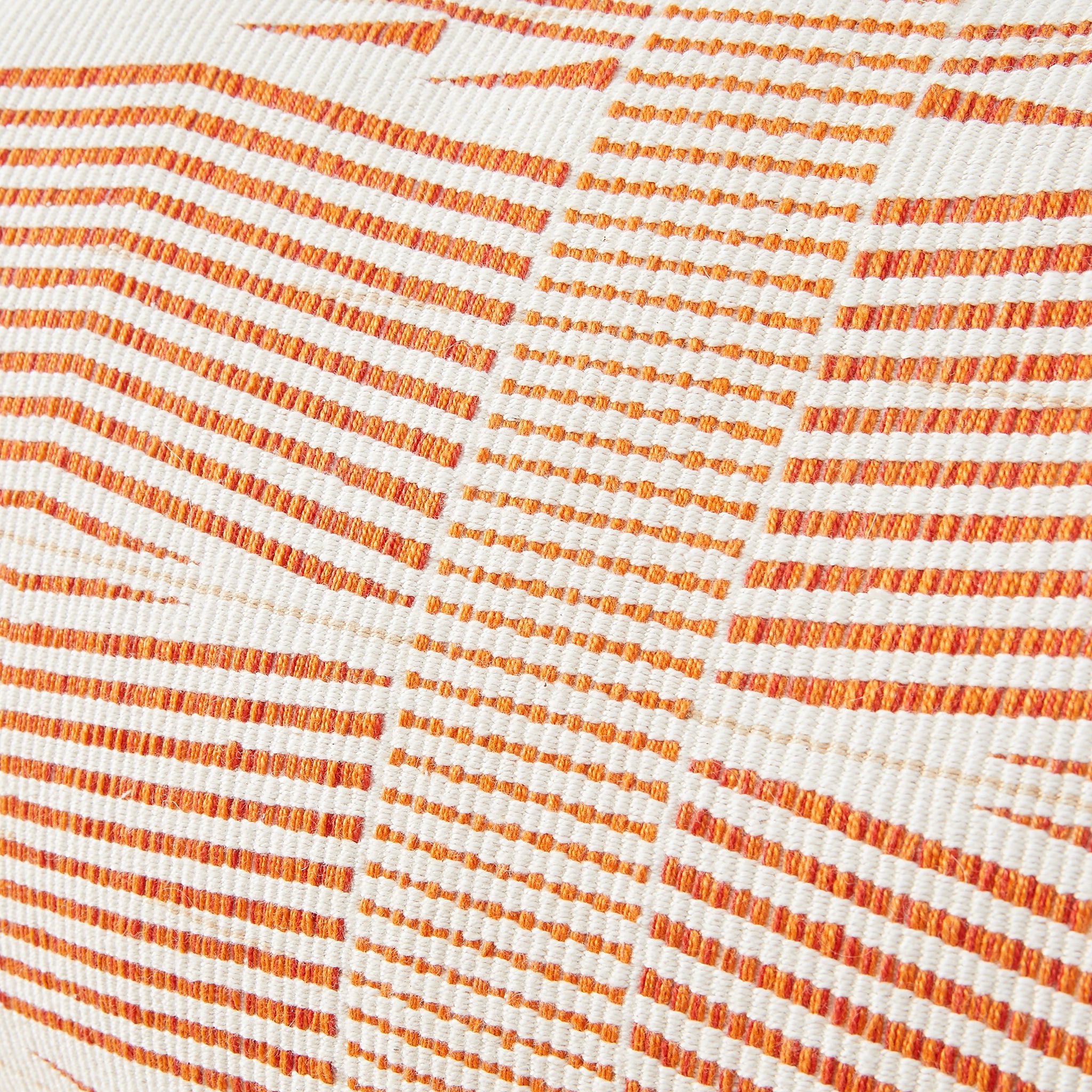 Detail pillow Milak.  Handwoven from soft cotton by master weavers in India in a Fairtrade environment.