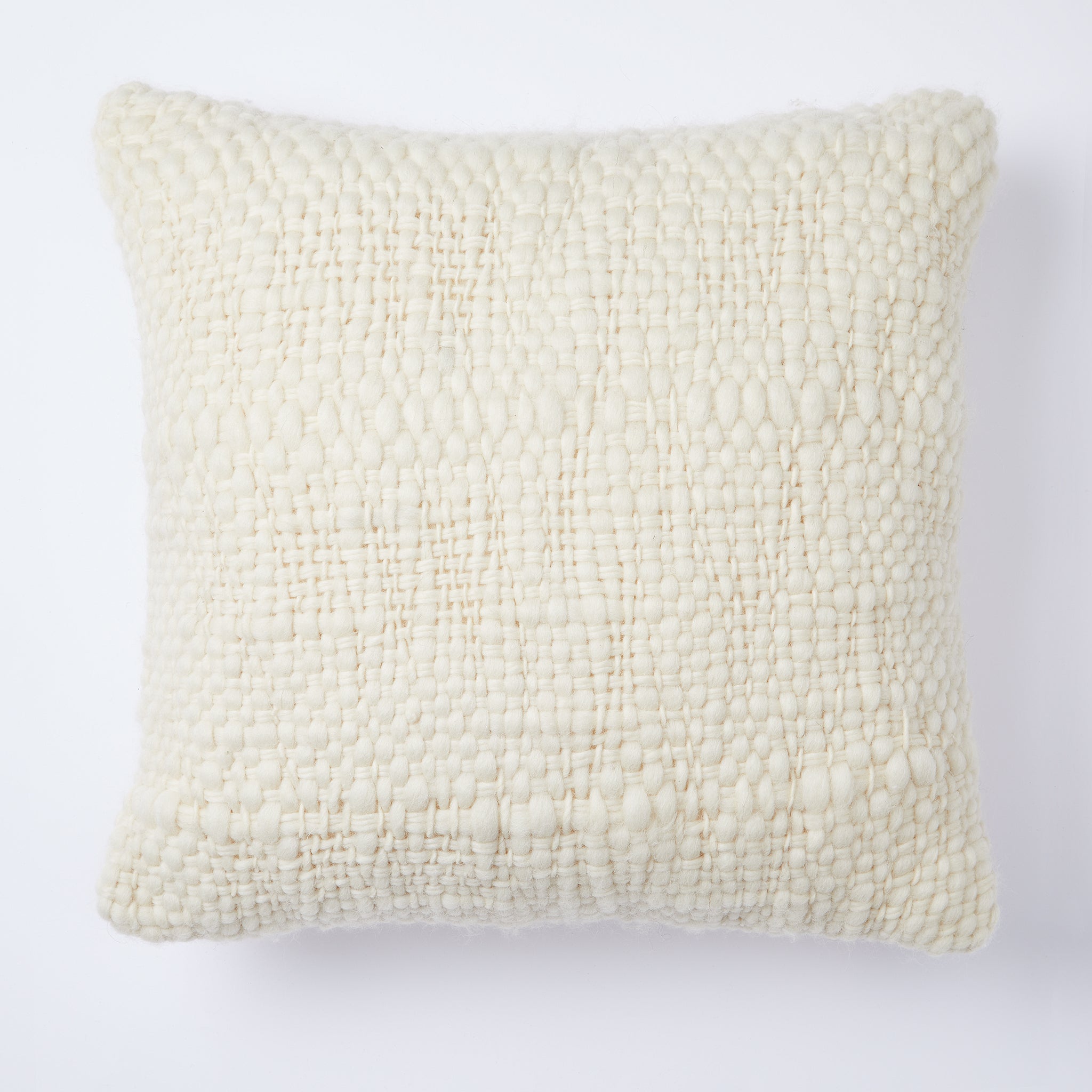 Hand-woven cushion "Sueno", 50x50cm, natural