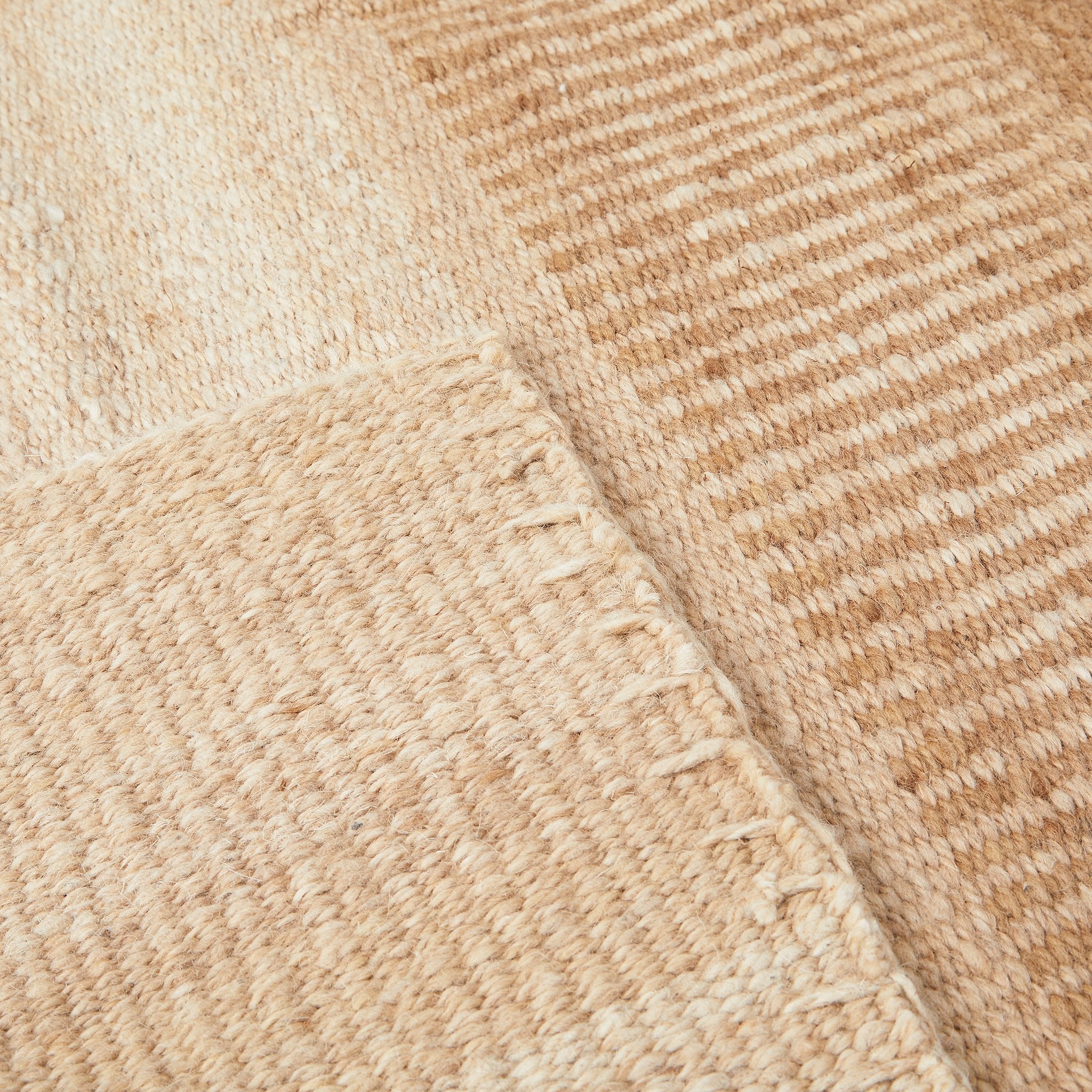 Detailed view of hand-woven carpet Cuyo.