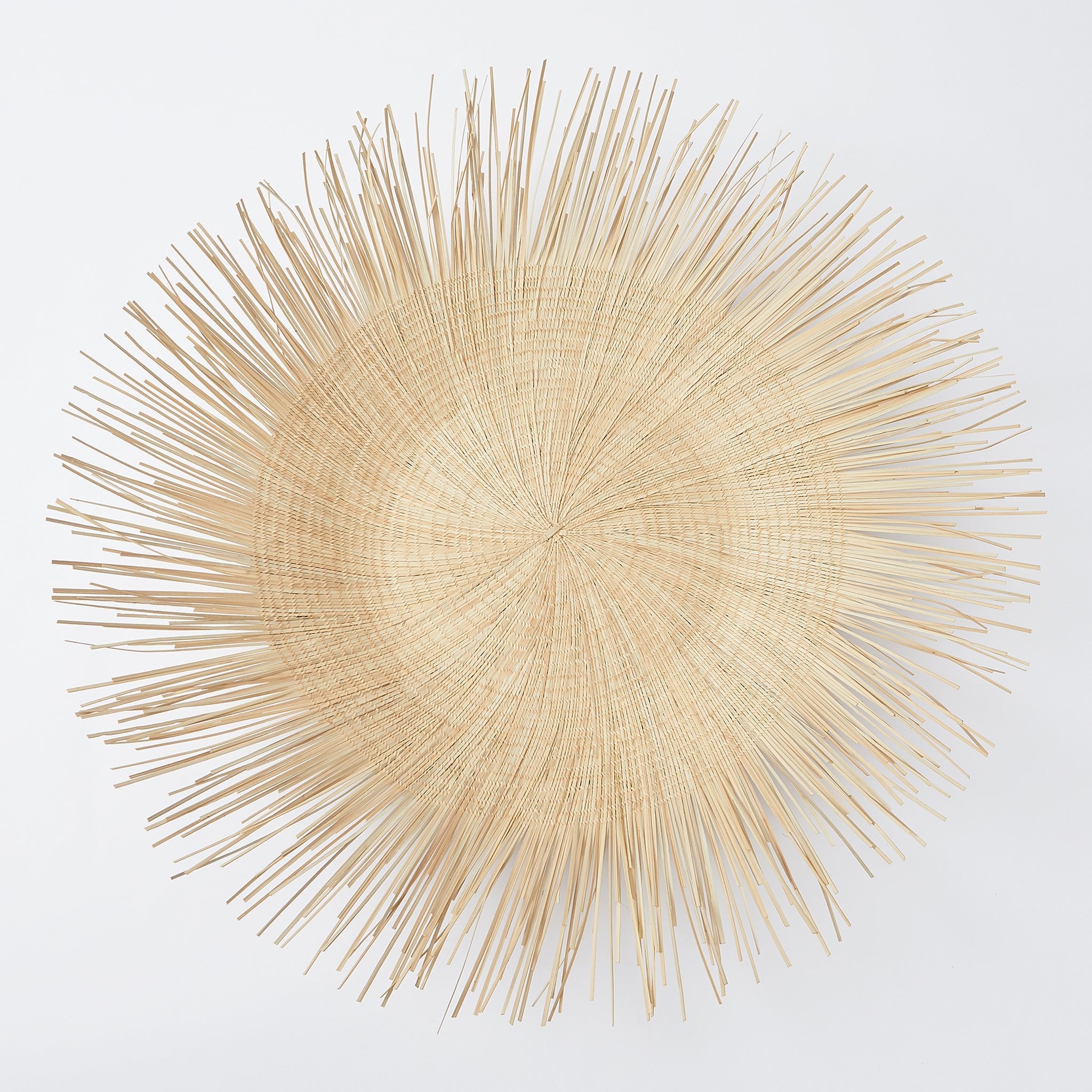 Wall decoration "Sun plate" XXL from palm fiber - By Native