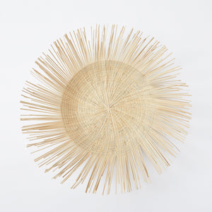 BY NATIVE Sun Plate Medium, hand-woven from palm leaves in Malawi
