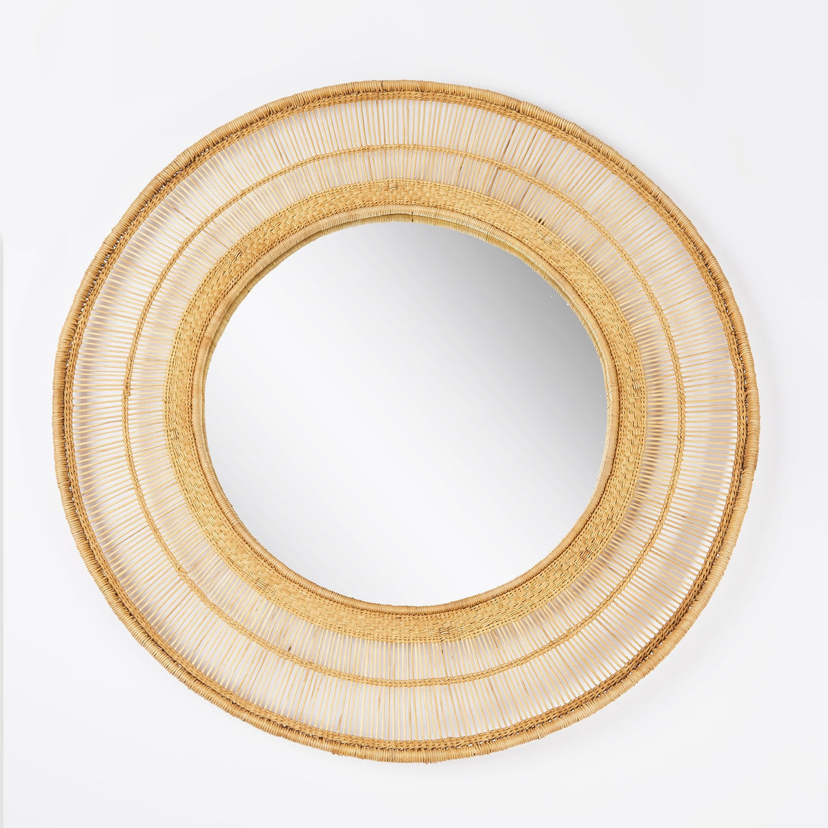 Round rattan mirror | Fair and handmade - By Native