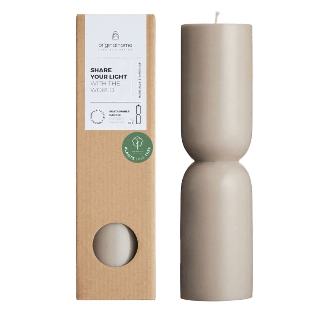 Pillar candle Organic L, Clay, Originalhome - By Native