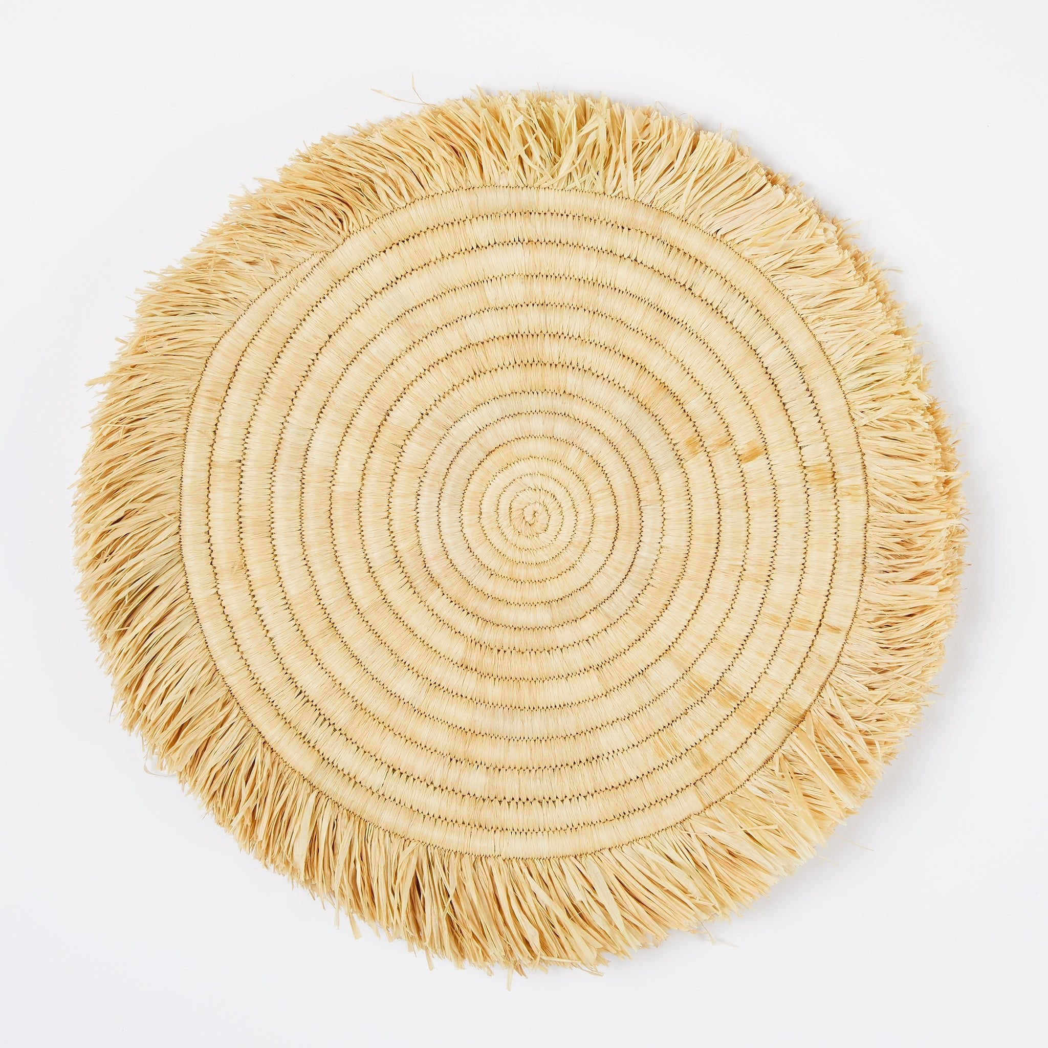 Table set Zuri from raffia, nature, exhibitor - By Native