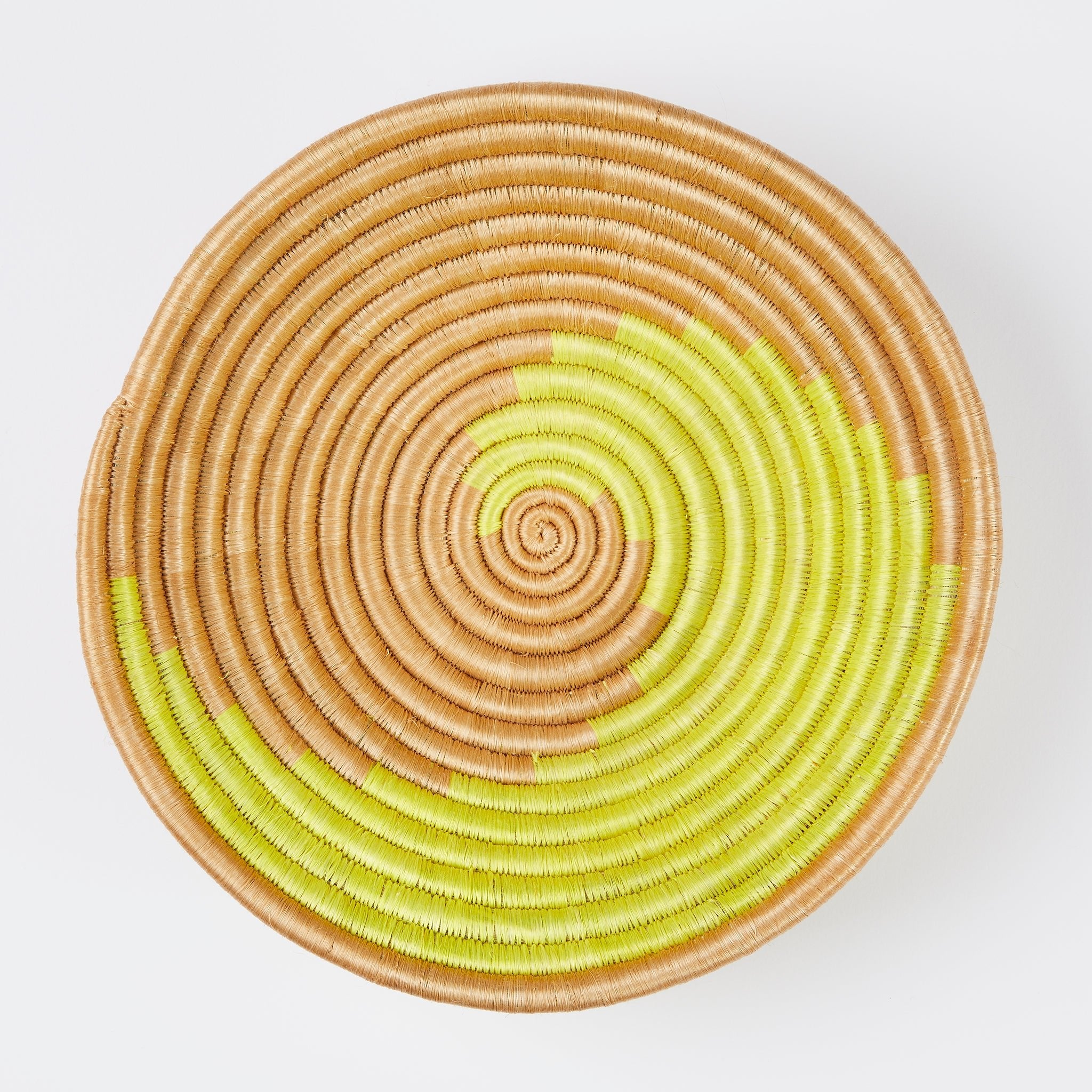 Wall plate and basket bowl Citrus Swirl - By Native